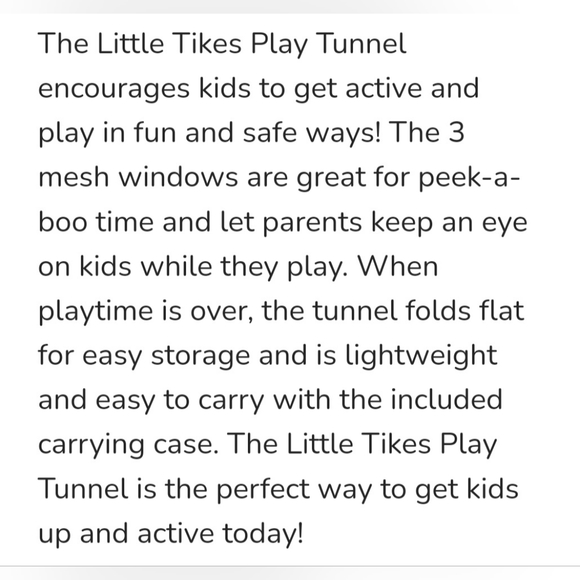 Little Tikes Play Tunnel - Picture 5 of 6
